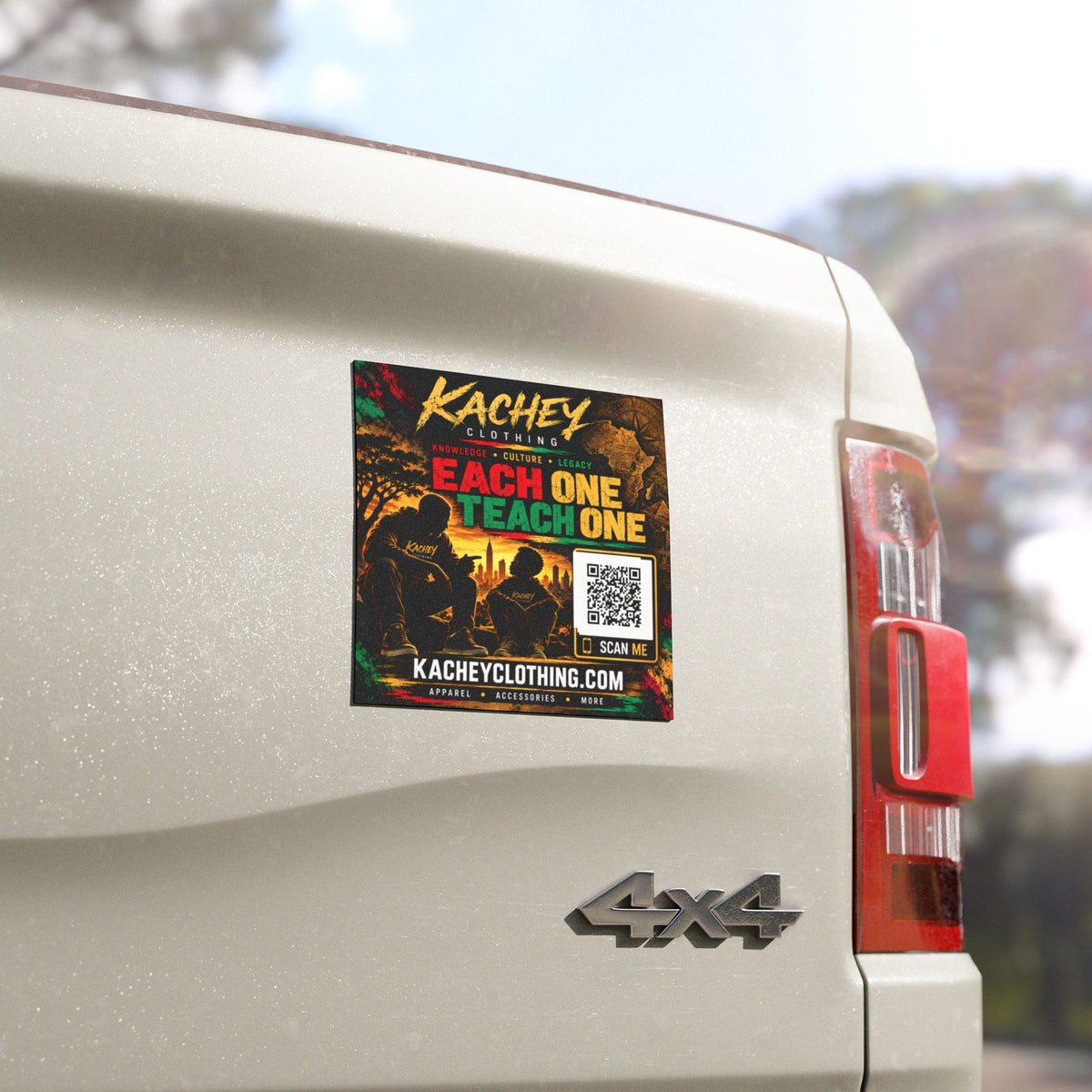 Each One Teach One – KCL Legacy 5" × 5" Car Magnet | Knowledge • Culture • Legacy