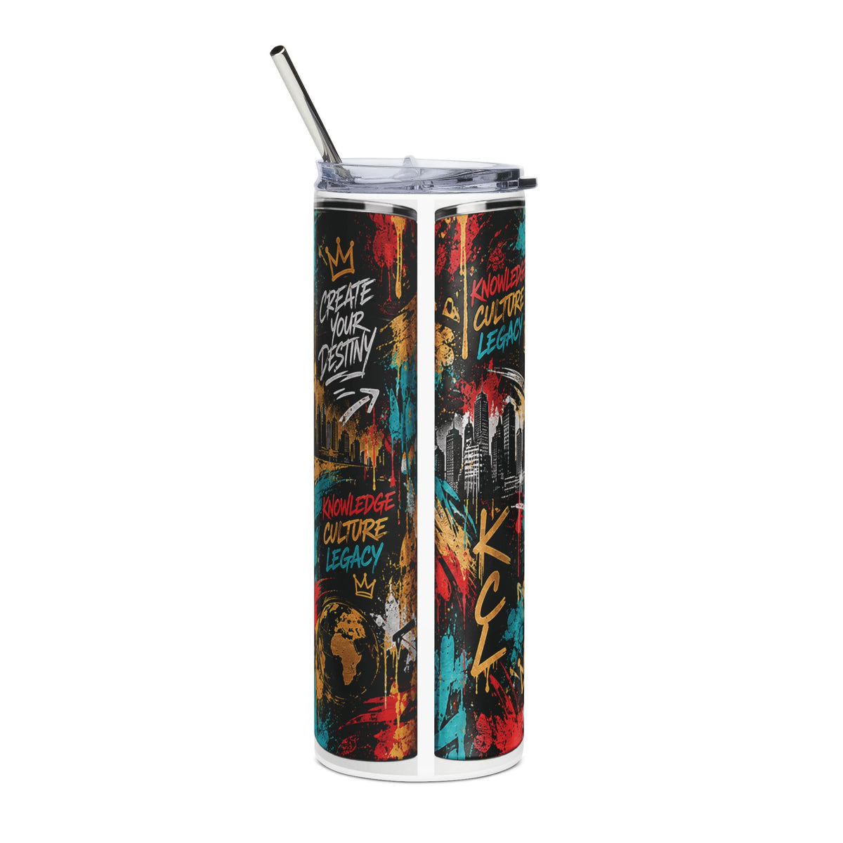KCL Crowned Legacy 20 oz Tumbler — Urban Graffiti Edition