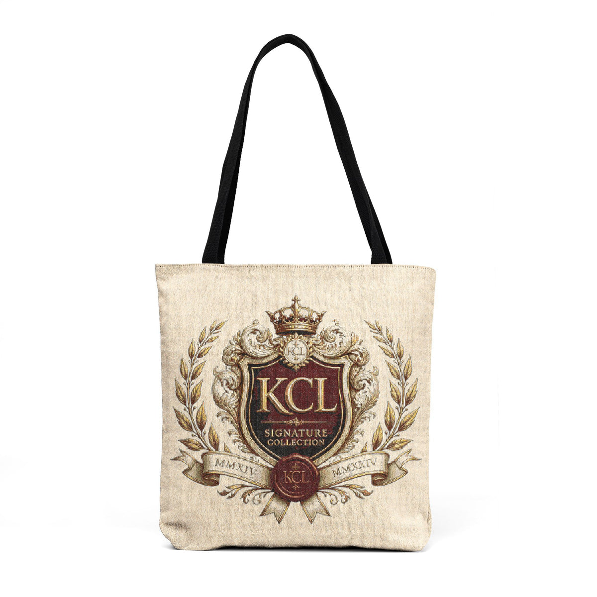 KCL Signature Crest Woven Tote | Women's Signature Collection