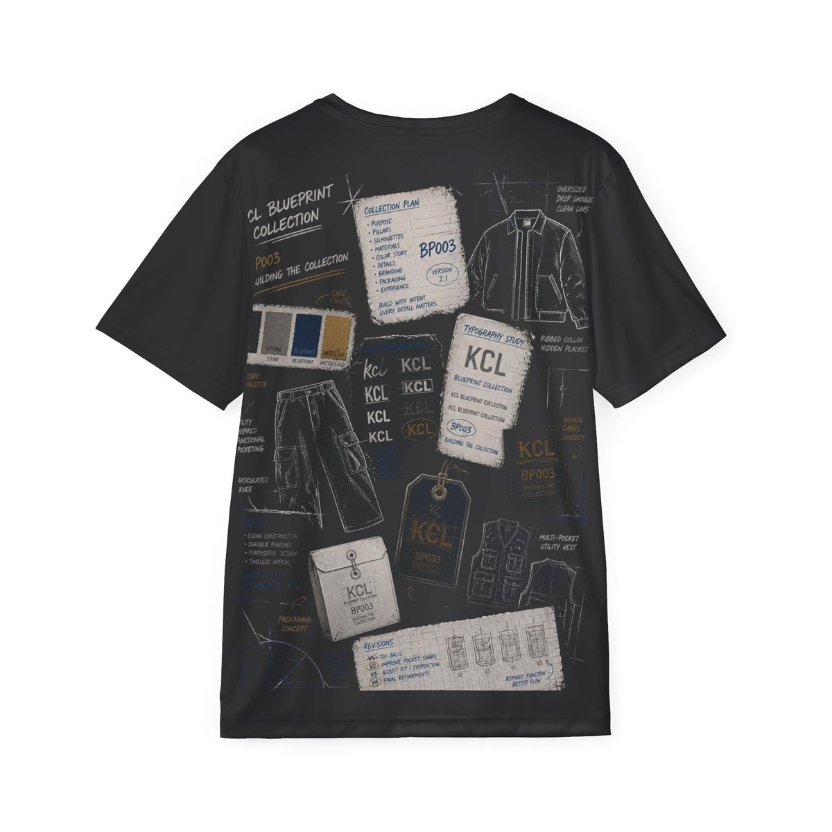 KCL BP003 — Building the Collection Blueprint Tee