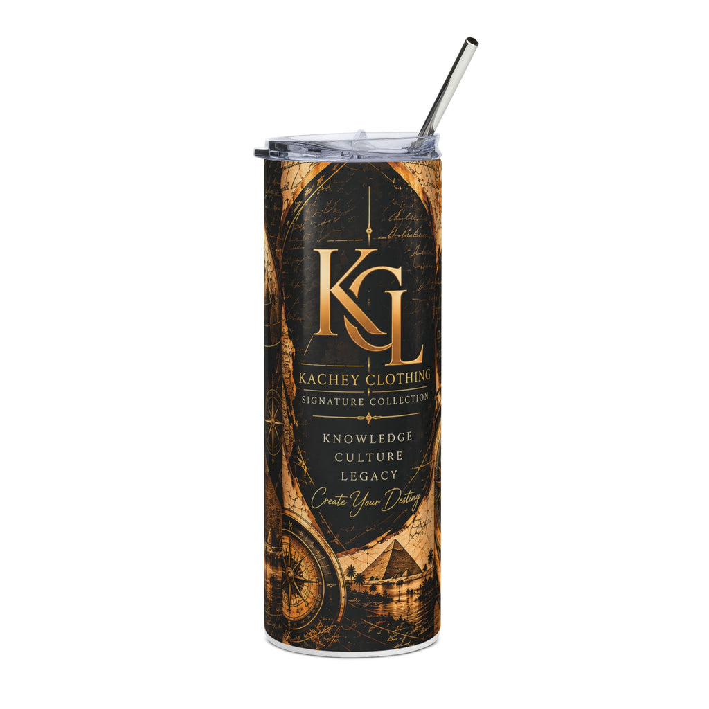 20oz Stainless Steel Tumbler – Vintage Travel & Adventure Globe Design