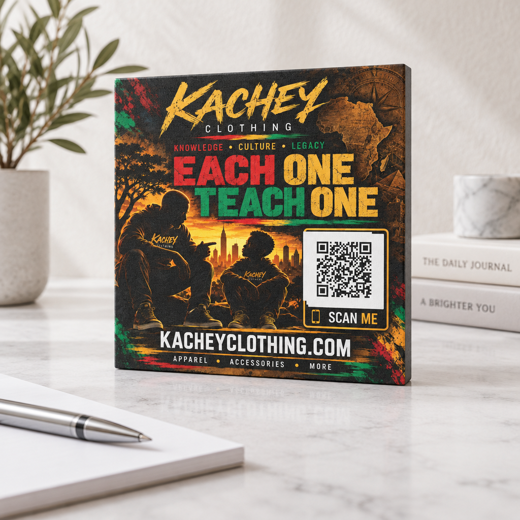 Each One Teach One – KCL Legacy 5" × 5" Car Magnet | Knowledge • Culture • Legacy