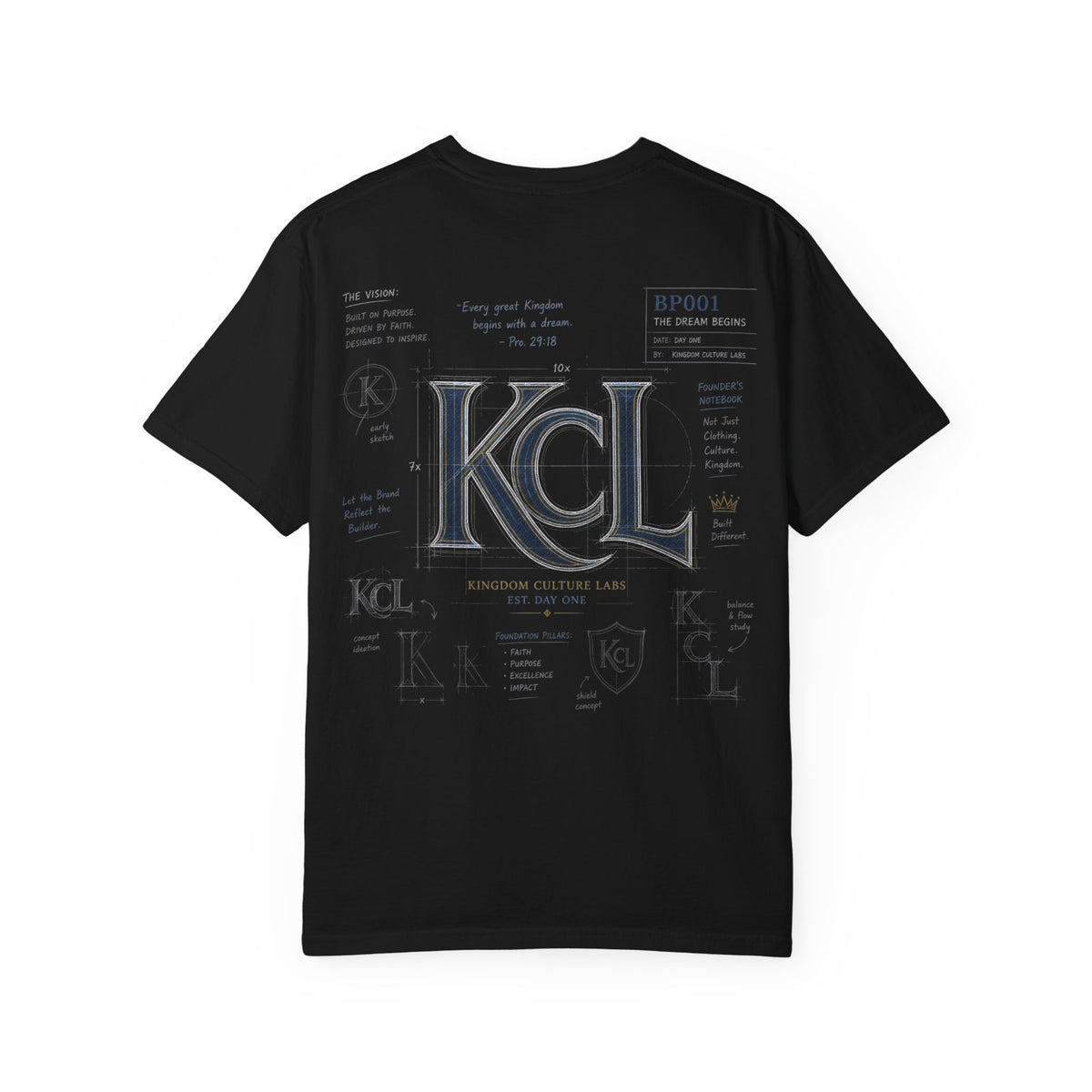 KCL BP001 Blueprint Tee — The Dream Begins